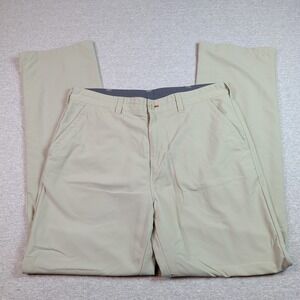 Rohan Fusions Mens Hiking Pants 36 Long Tan Khaki Polyamide UPF 40+ Outdoor 430